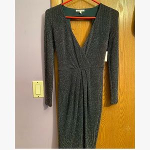 Gorgeous glittery green dress party dress